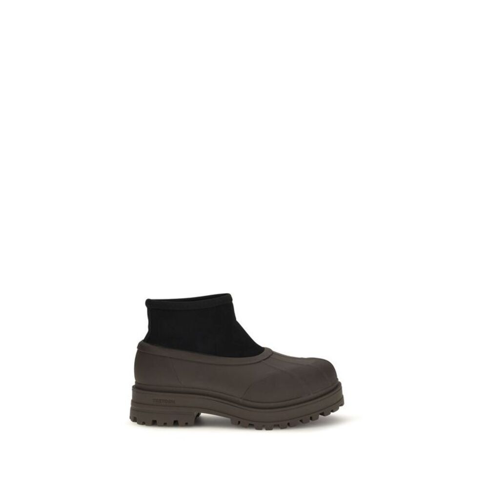 TRETORN Brown Rubber Ankle Women's Boots